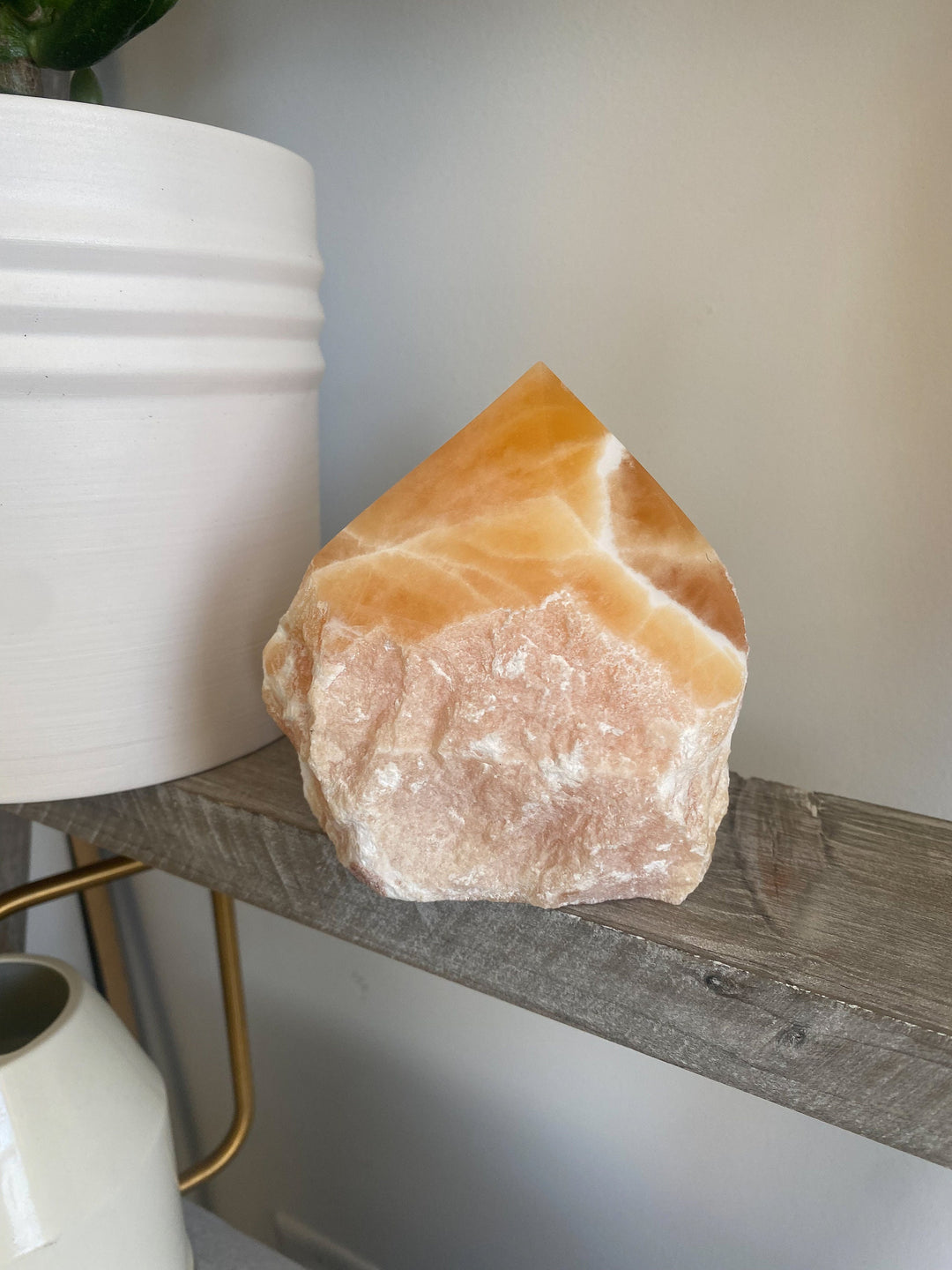 CHUNKY 2.8lb Orange Calcite Top Polish