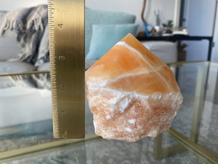 CHUNKY 2.8lb Orange Calcite Top Polish