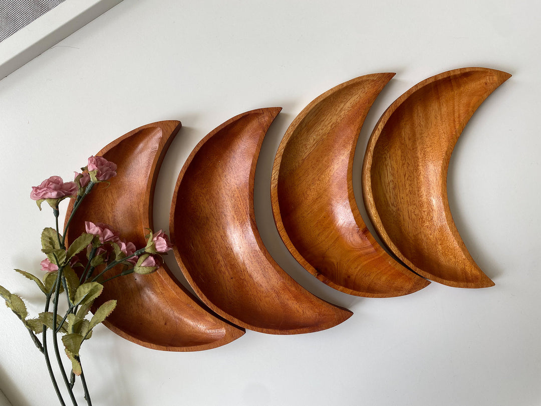 Handmade Moon Wood Bowl
