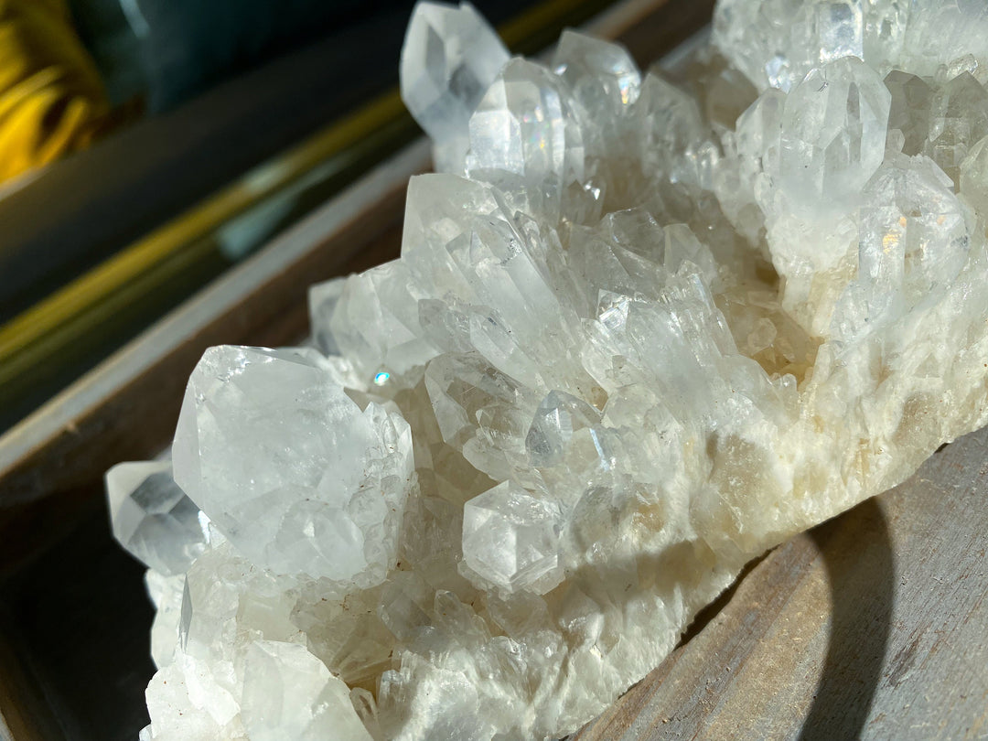 XXL Clear Quartz Pineapple Quartz Cluster Statement Piece