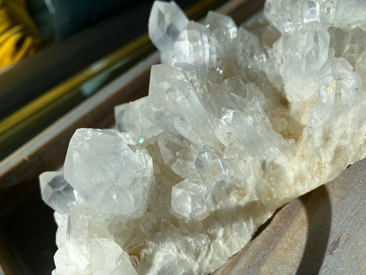 XXL Clear Quartz Pineapple Quartz Cluster Statement Piece