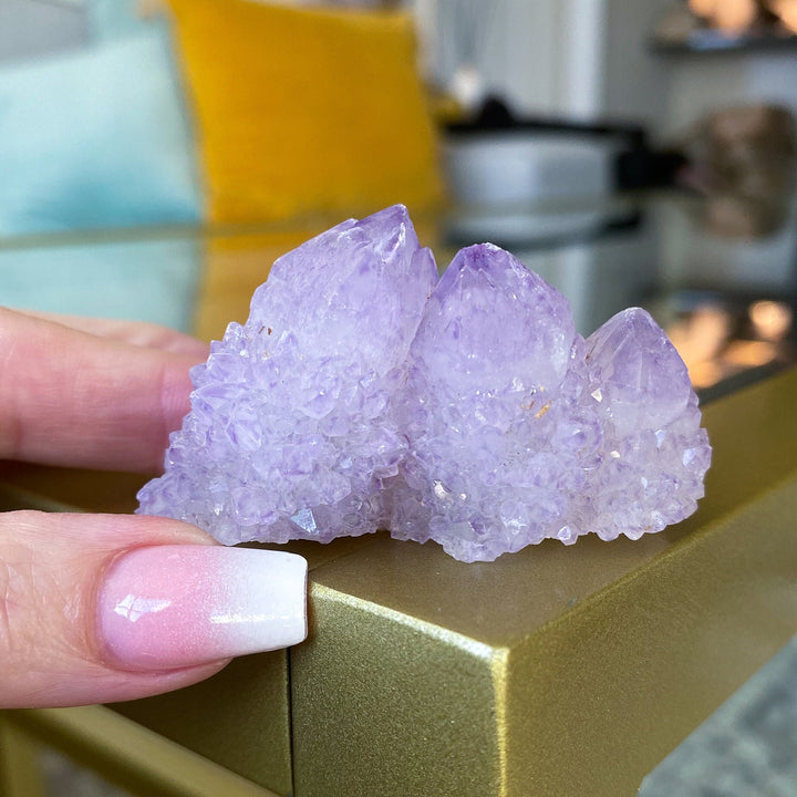 Lilac Purple Spirit Quartz "Mountain"- Get Exact item - Harmony - Alignment - Aura Cleanse - Cactus Quartz