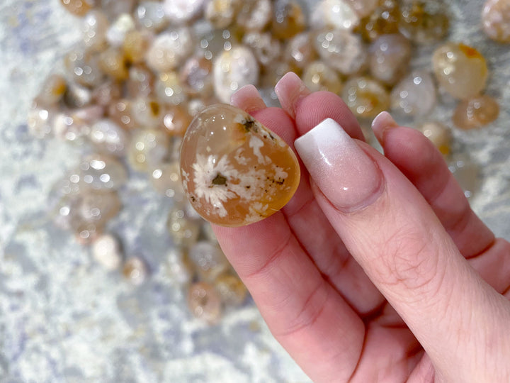 B Quality Flower Agate Tumble