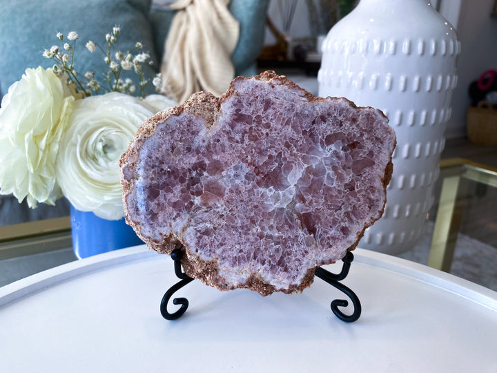 3" Pink Amethyst Slab Slice