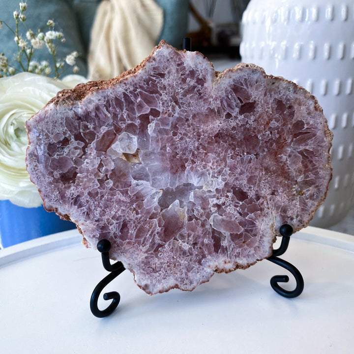 3" Pink Amethyst Slab Slice