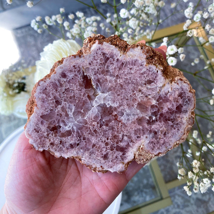 Large 4" Pink Amethyst Slab Slice