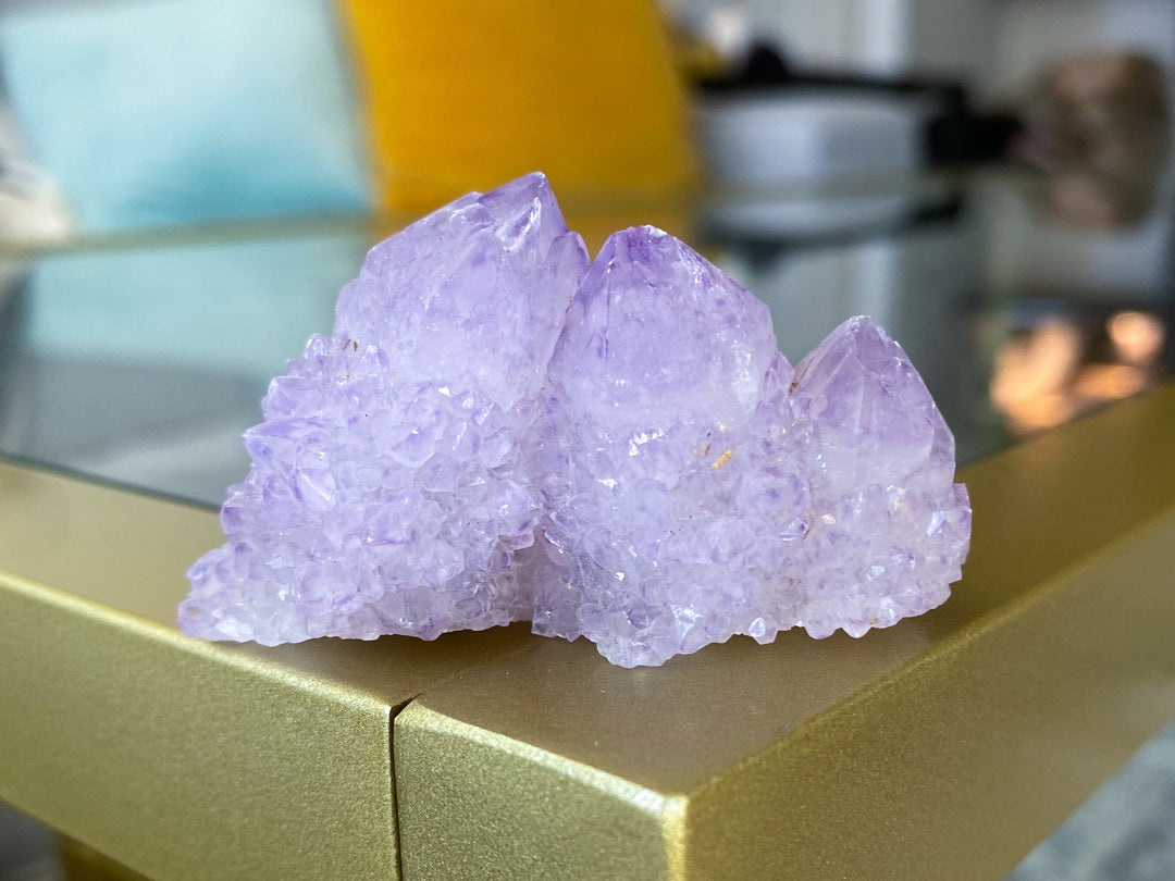 Lilac Purple Spirit Quartz "Mountain"- Get Exact item - Harmony - Alignment - Aura Cleanse - Cactus Quartz