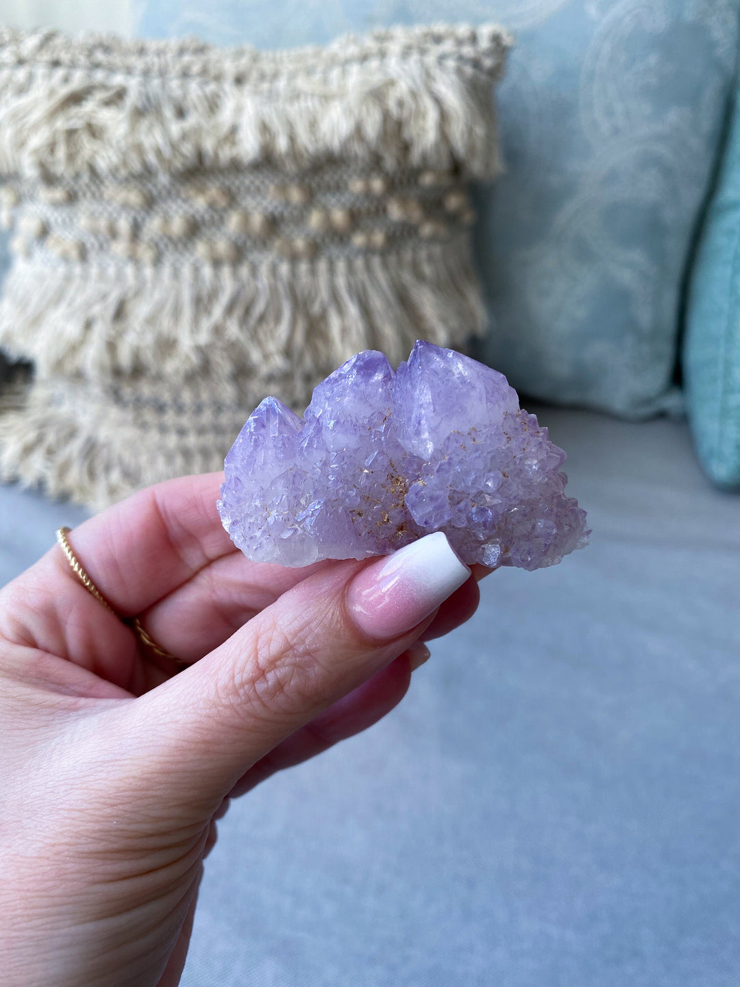 Lilac Purple Spirit Quartz "Mountain"- Get Exact item - Harmony - Alignment - Aura Cleanse - Cactus Quartz