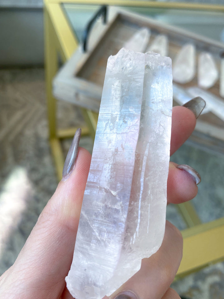 3"-5" Lemurian Empathic Warrior Star Seed Quartz Wands - B quality