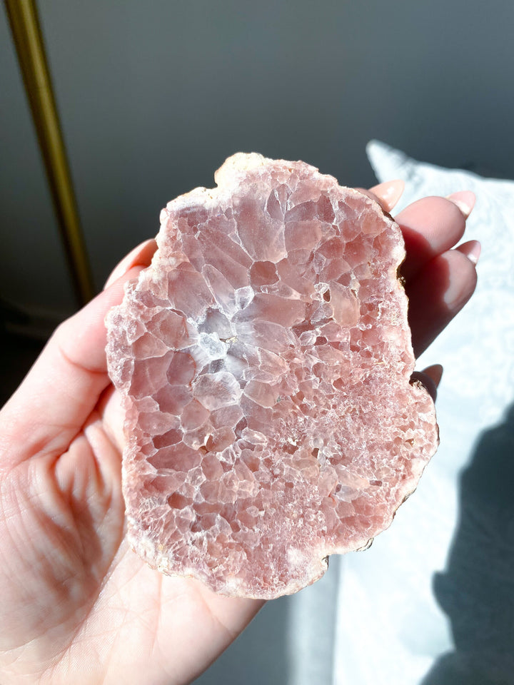 3" Pink Amethyst Slab Slice