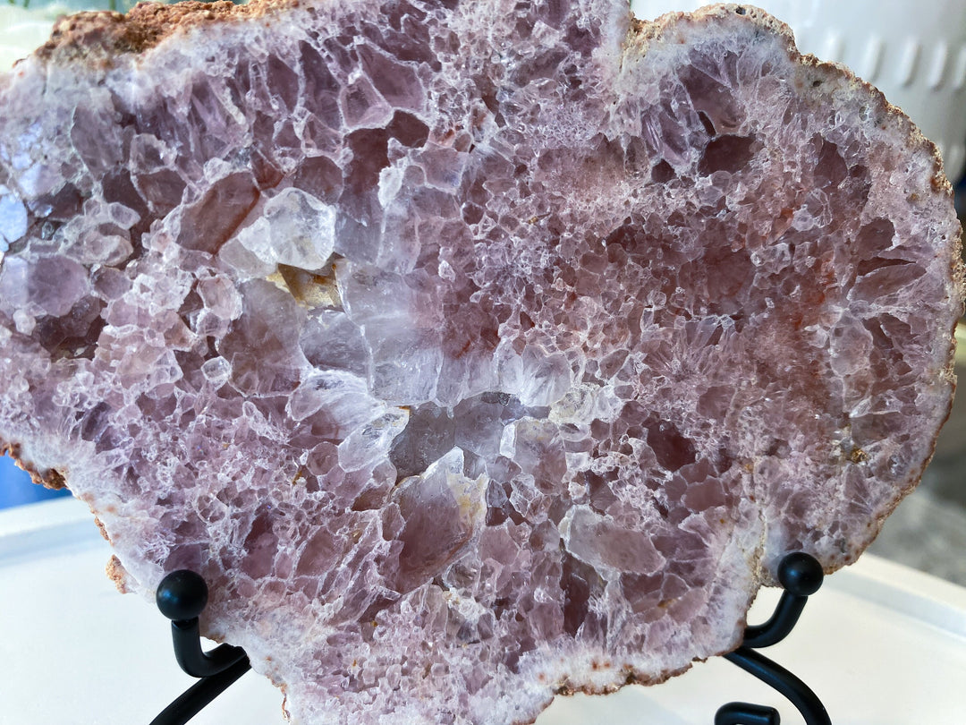 Large 4" Pink Amethyst Slab Slice