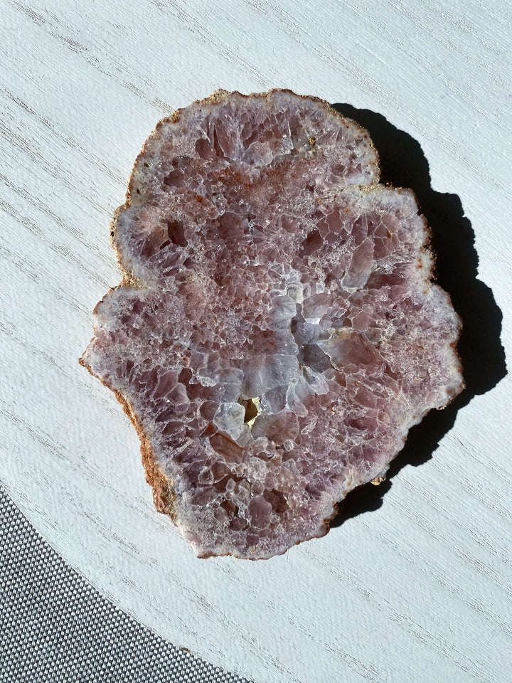 Large 4" Pink Amethyst Slab Slice