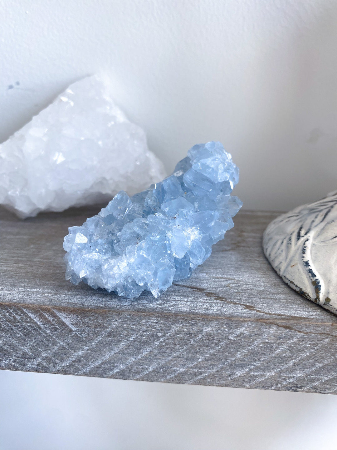 DOUBLE sided Celestite cluster - Get this exact Stone - Angel Crystal - Healing - Psychic Powers - Celestine - Consciousness - Mindfulness