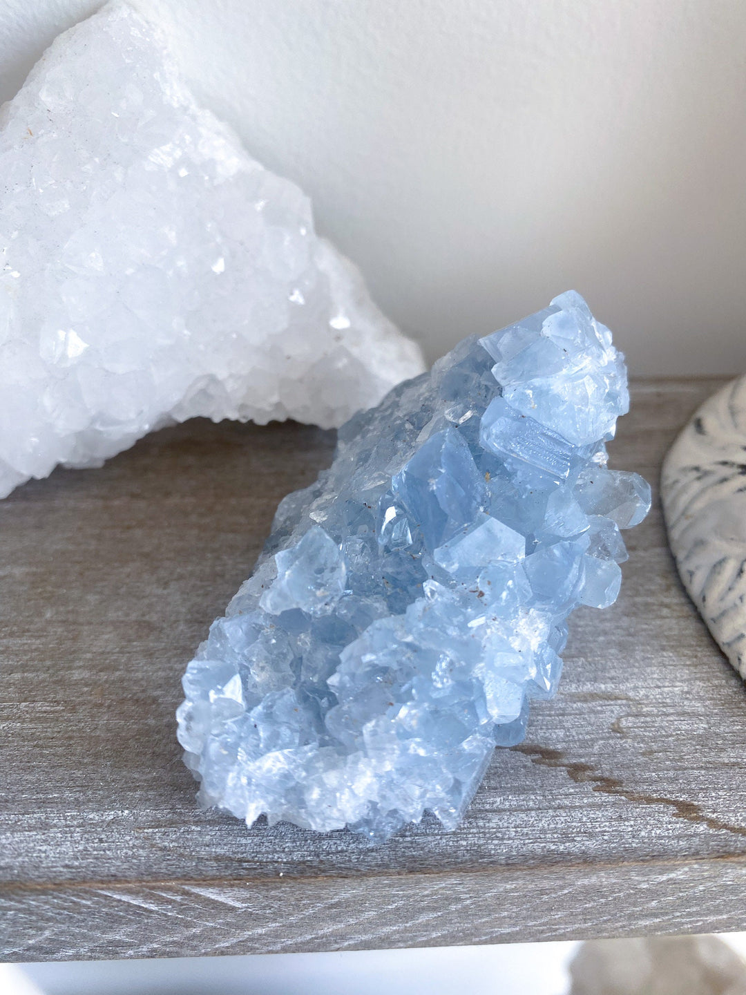 DOUBLE sided Celestite cluster - Get this exact Stone - Angel Crystal - Healing - Psychic Powers - Celestine - Consciousness - Mindfulness