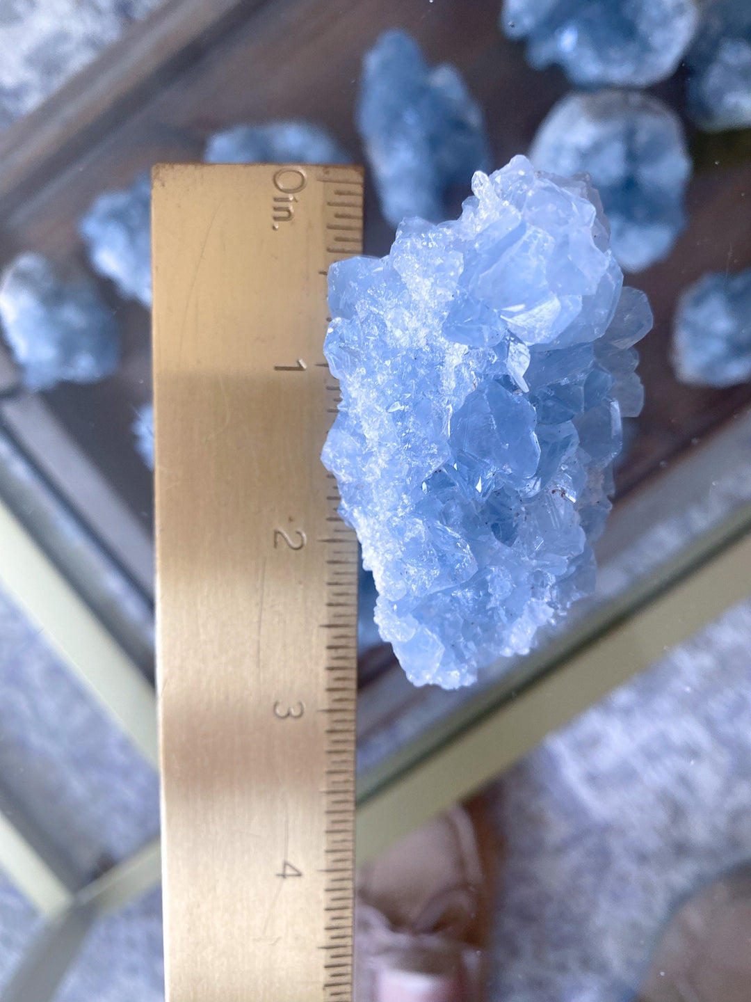 DOUBLE sided Celestite cluster - Get this exact Stone - Angel Crystal - Healing - Psychic Powers - Celestine - Consciousness - Mindfulness