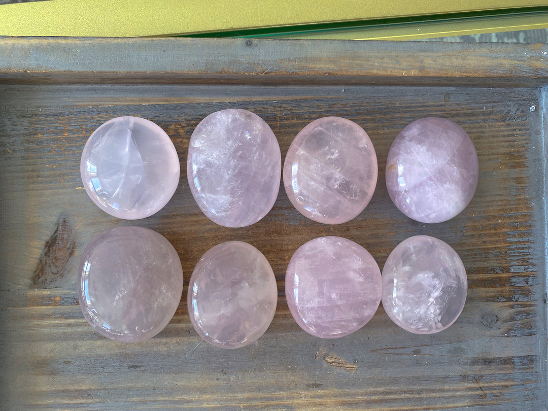 BEAUTIFUL Rose Quartz Palm Stone