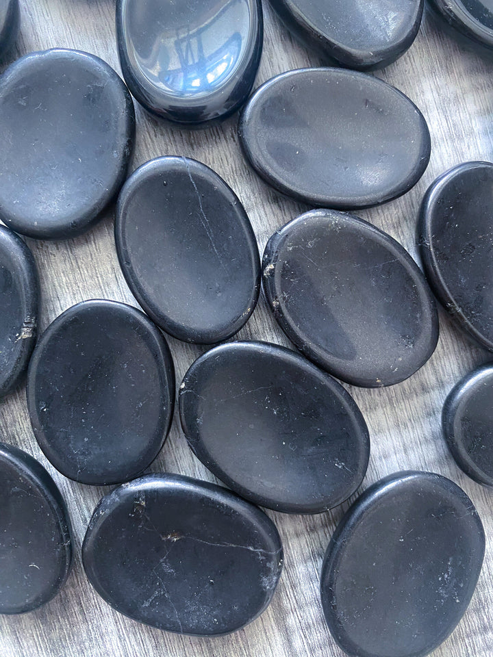 Black Tourmaline Worry Stone