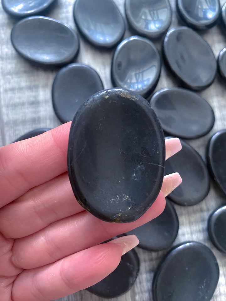 Black Tourmaline Worry Stone