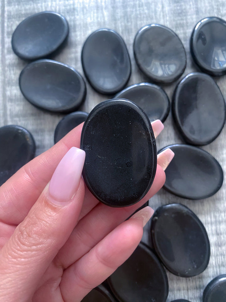 Black Tourmaline Worry Stone