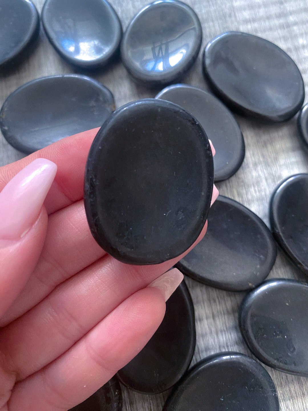 Black Tourmaline Worry Stone