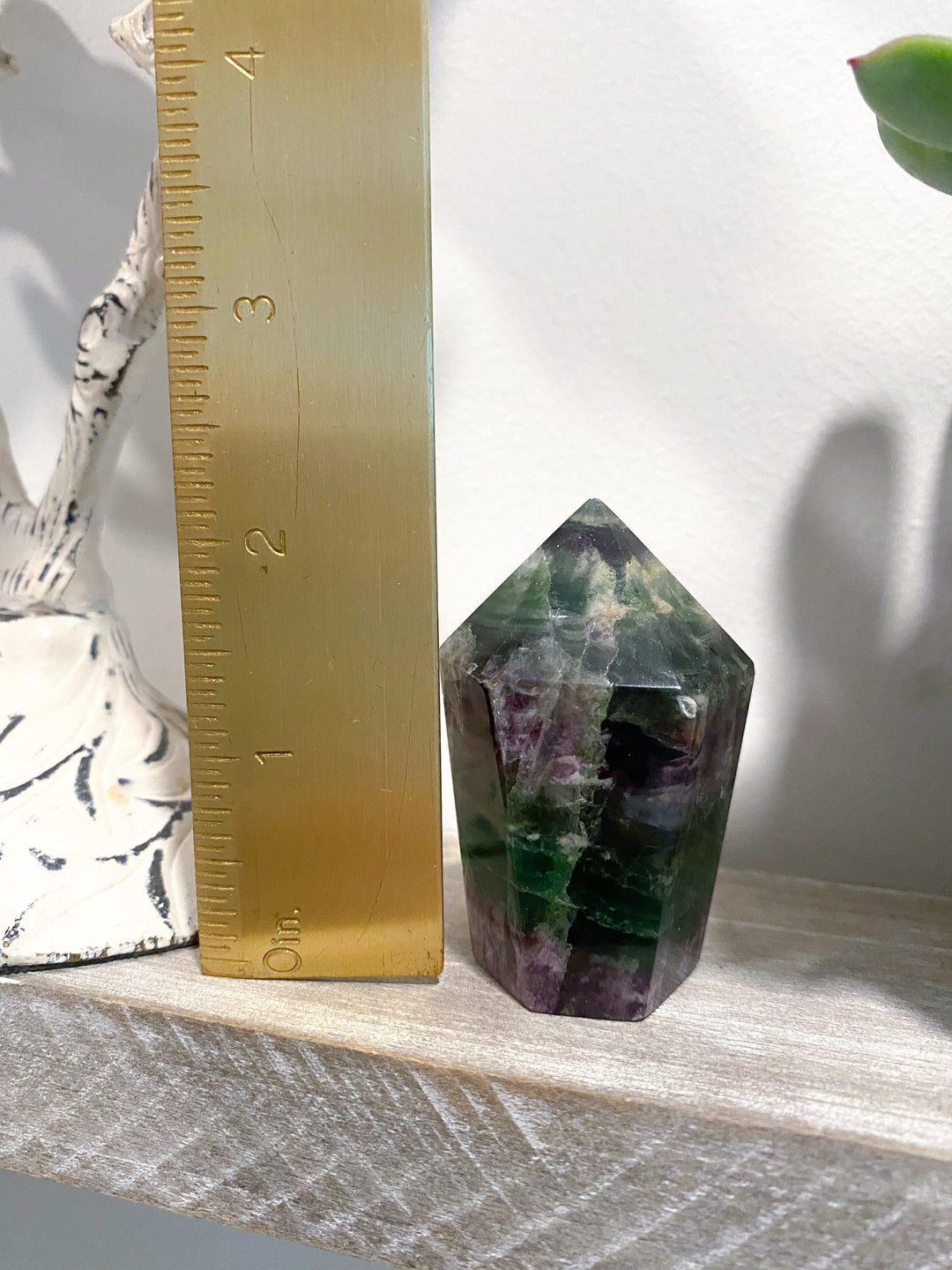 Green & Purple Fluorite Tower