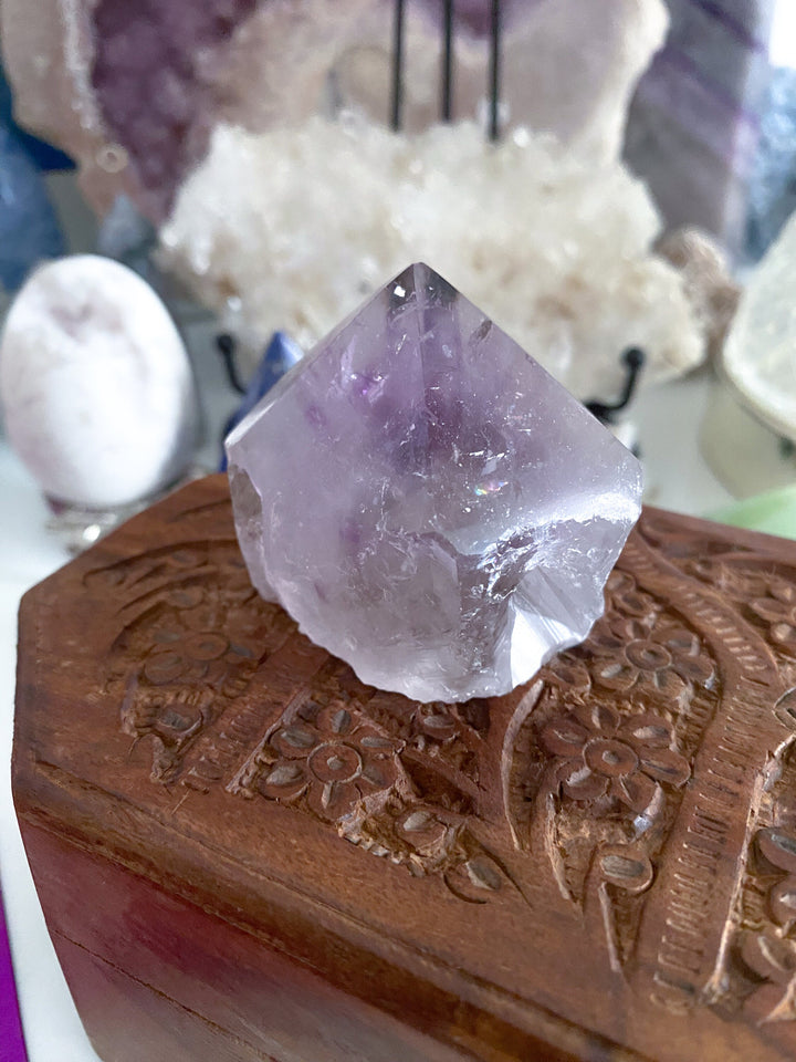 Brandenburg Amethyst Point - Protection Stone - Energy Cleanse Crystal - Calming Crystal - Creativity - Psychic Protection