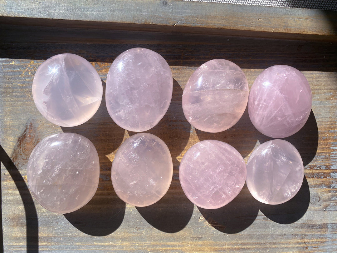 BEAUTIFUL Rose Quartz Palm Stone