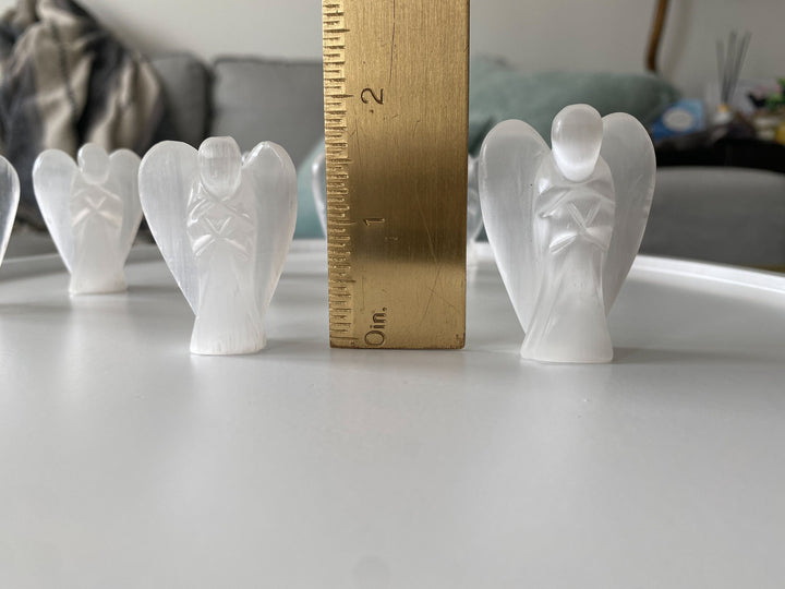 2" Selenite Angel Carving