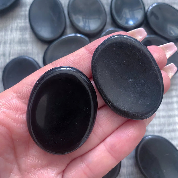 Black Tourmaline Worry Stone