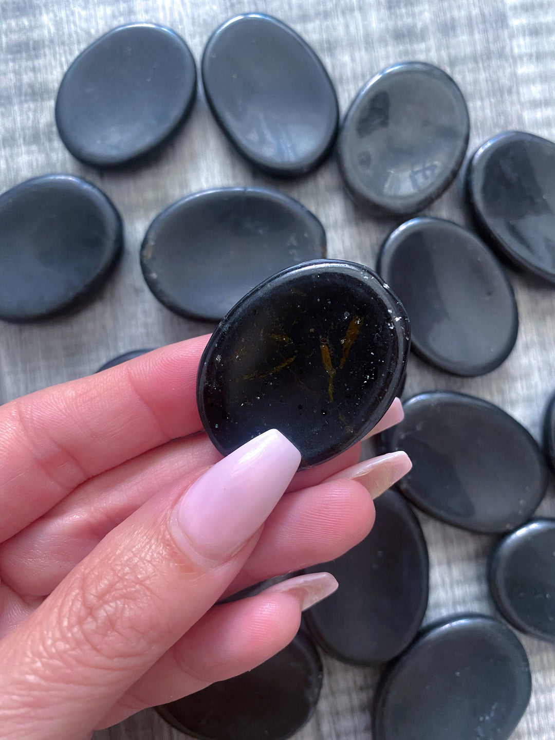 Black Tourmaline Worry Stone