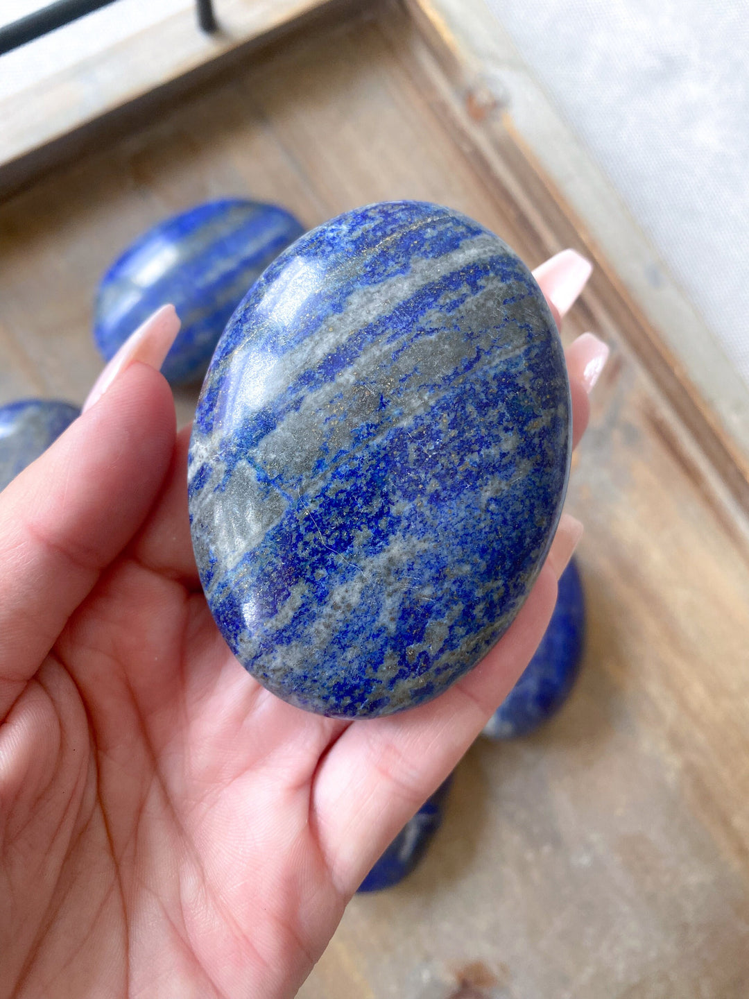 Lapis Lazuli Palm Stone - Imperfect