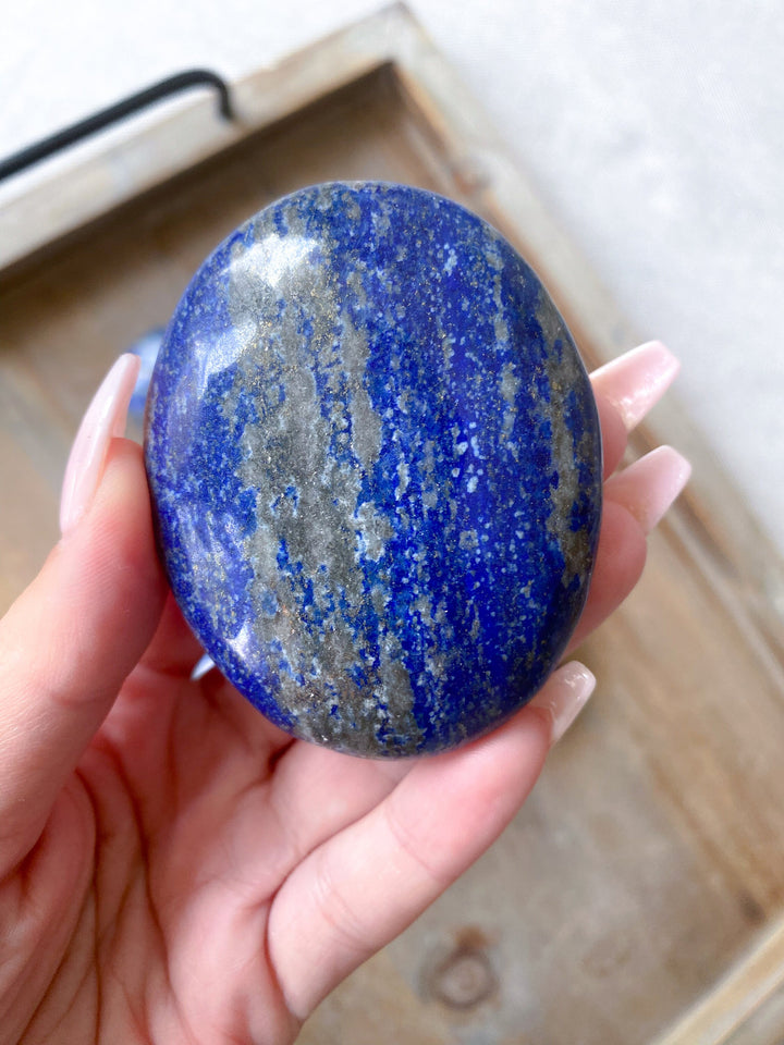 Lapis Lazuli Palm Stone - Imperfect