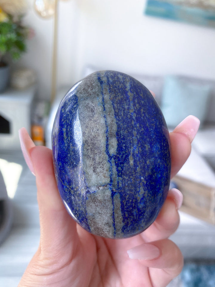 Lapis Lazuli Palm Stone - Imperfect