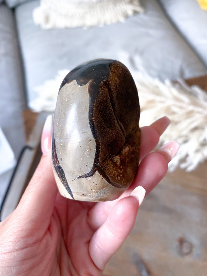 Small Septarian Dragon Egg - Geode Druzy Egg - Septarian Dragon Egg - Get Exact Item Listed