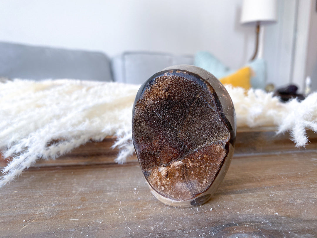 Small Septarian Dragon Egg - Geode Druzy Egg - Septarian Dragon Egg - Get Exact Item Listed