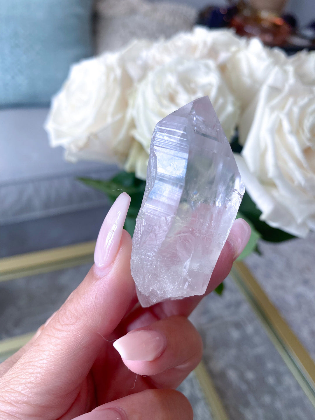 Lemurian Star Seed Quartz with a key- Get Exact listing - 2.5" Long
