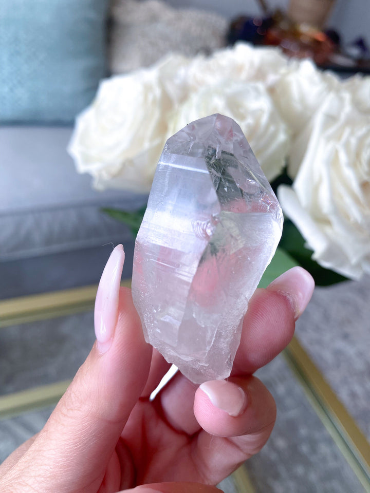 Lemurian Star Seed Quartz with a key- Get Exact listing - 2.5" Long