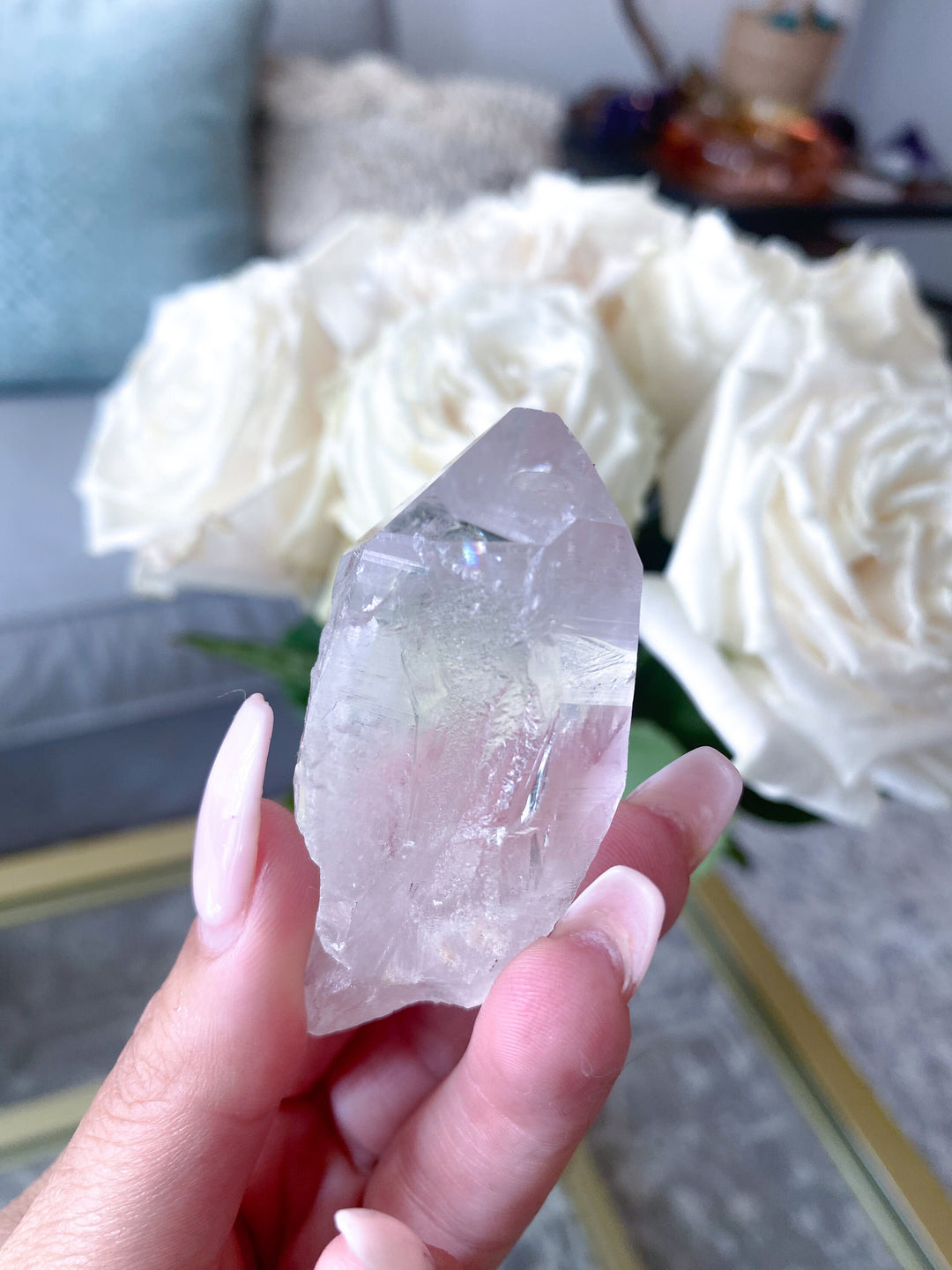Lemurian Star Seed Quartz with a key- Get Exact listing - 2.5" Long