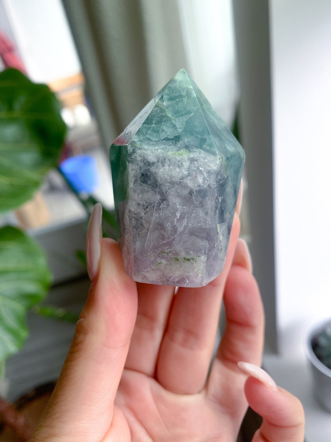 Crackle Rainbow Fluorite Tower - Get Exact Item