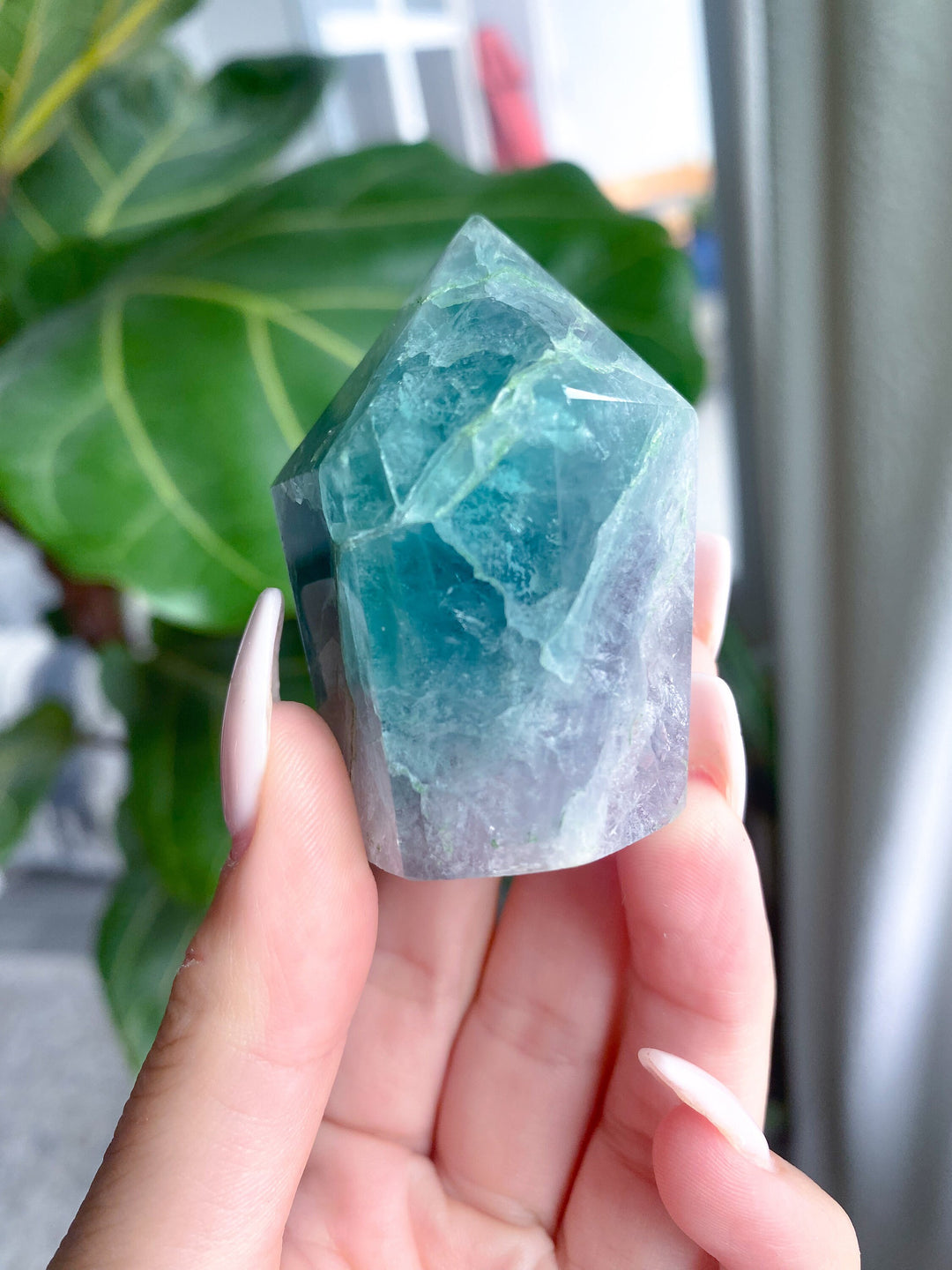 Crackle Rainbow Fluorite Tower - Get Exact Item