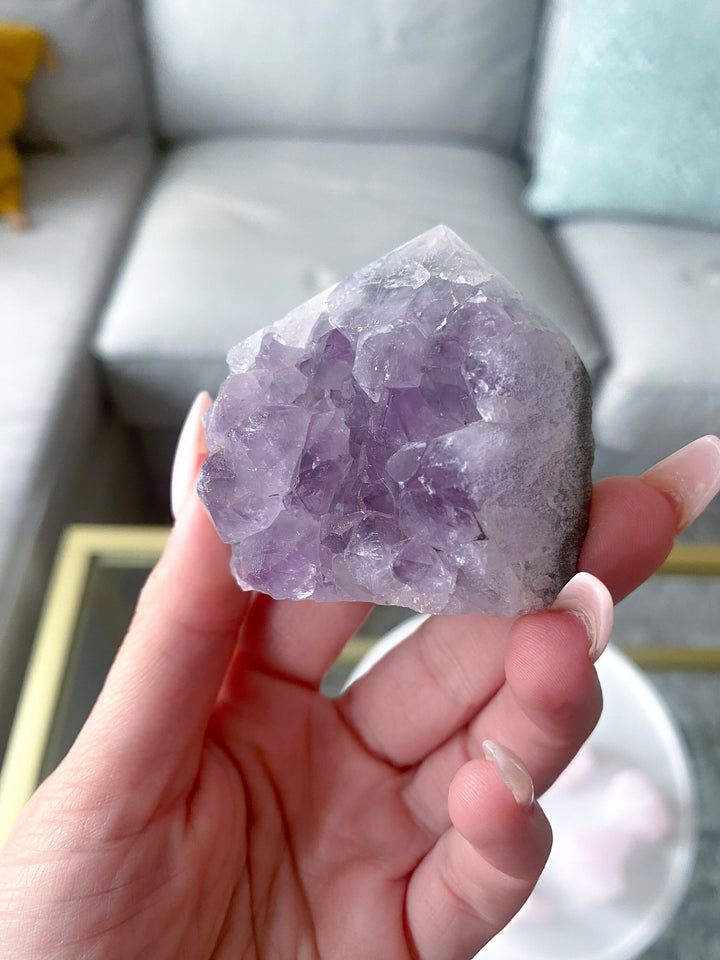 Small Polished Lavender Amethyst Cluster #4