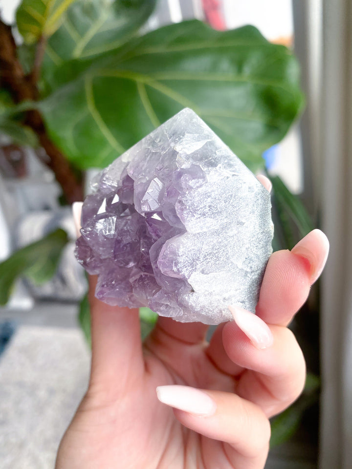 Small Polished Lavender Amethyst Cluster #4