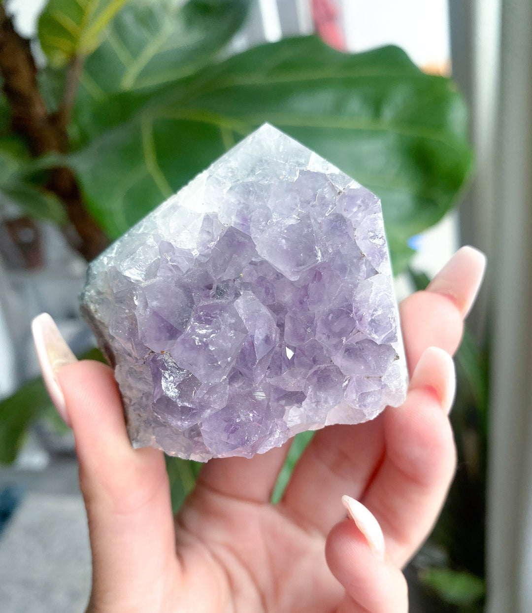 Small Polished Lavender Amethyst Cluster #4