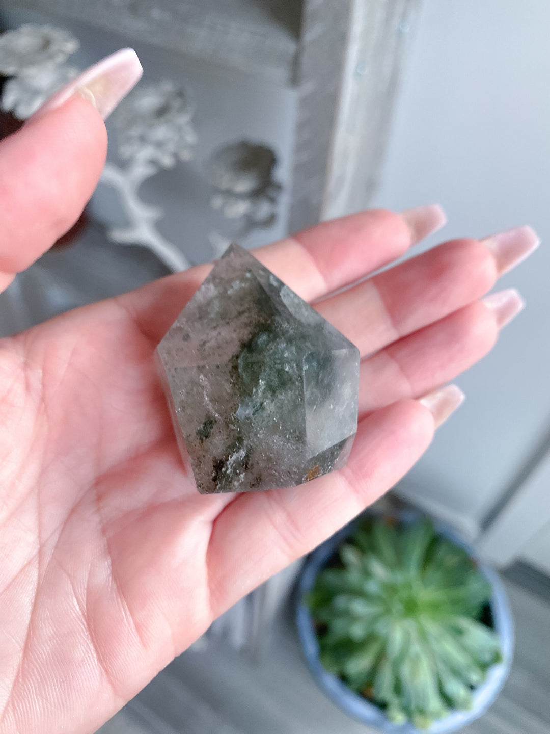 Small Garden Quartz Point 1.5" - Get this Exact Piece - Power - Creativity - Transformation - Sleep - Clarity - Synchronicity - Grounding