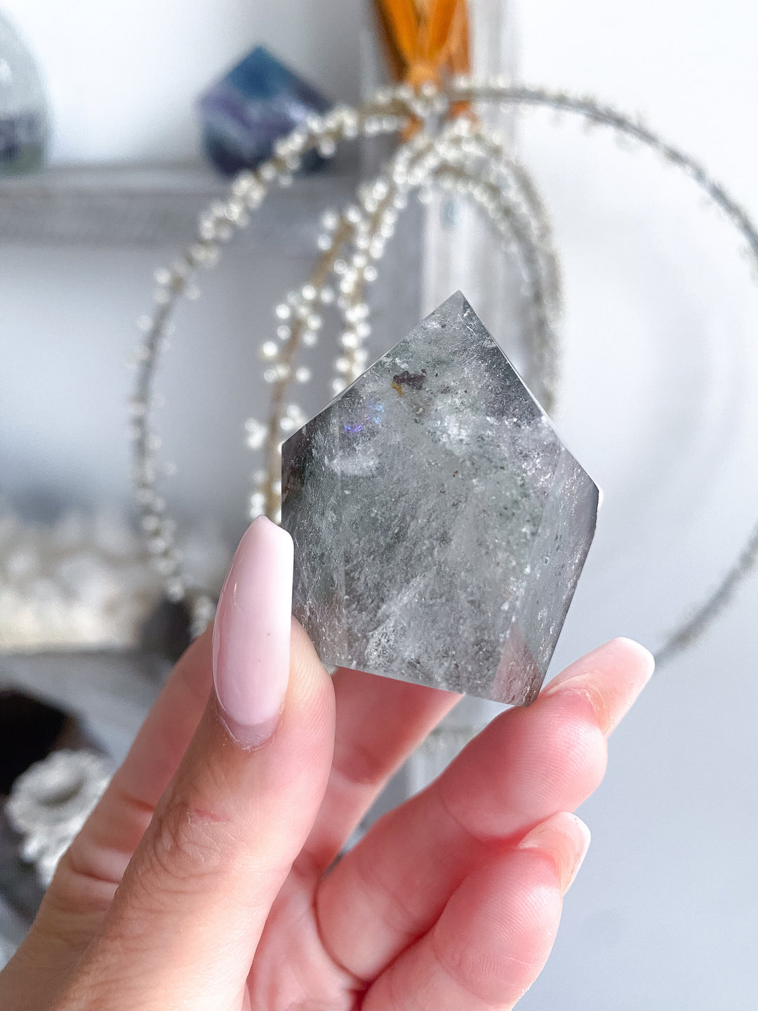 Small Garden Quartz Point 1.5" - Get this Exact Piece - Power - Creativity - Transformation - Sleep - Clarity - Synchronicity - Grounding