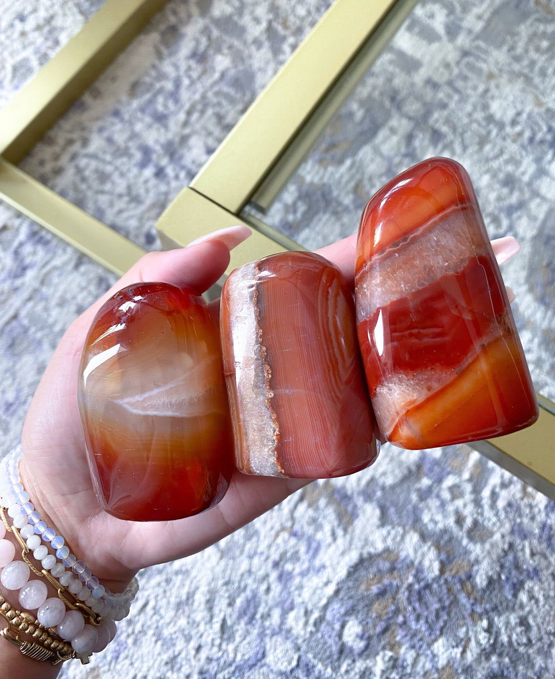 GROUNDING Carnelian Free Form - Courage Crystal - Strength - Protection - Root, Sacral, Solar Plexus Chakra