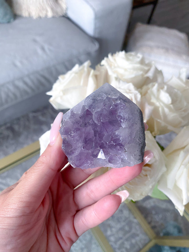 Small Polished Lavender Amethyst Cluster #4