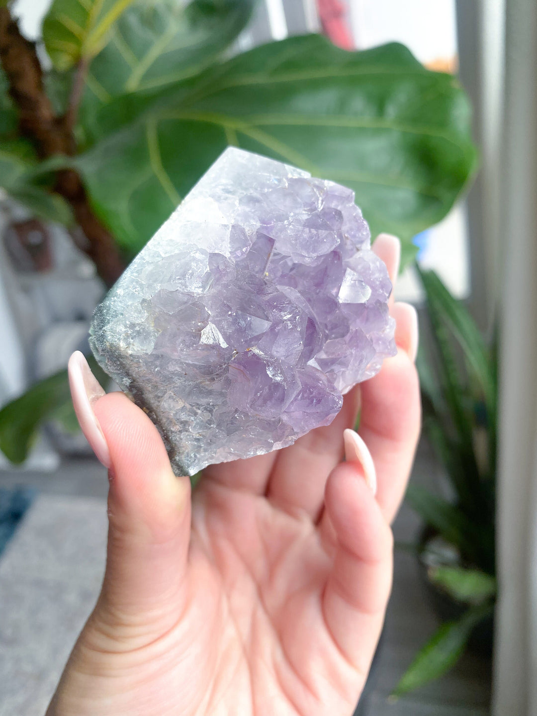 Small Polished Lavender Amethyst Cluster #4