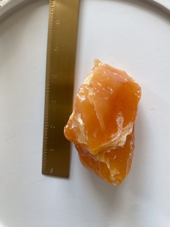 Gummy Orange Calcite Chunk - Get Exact Piece