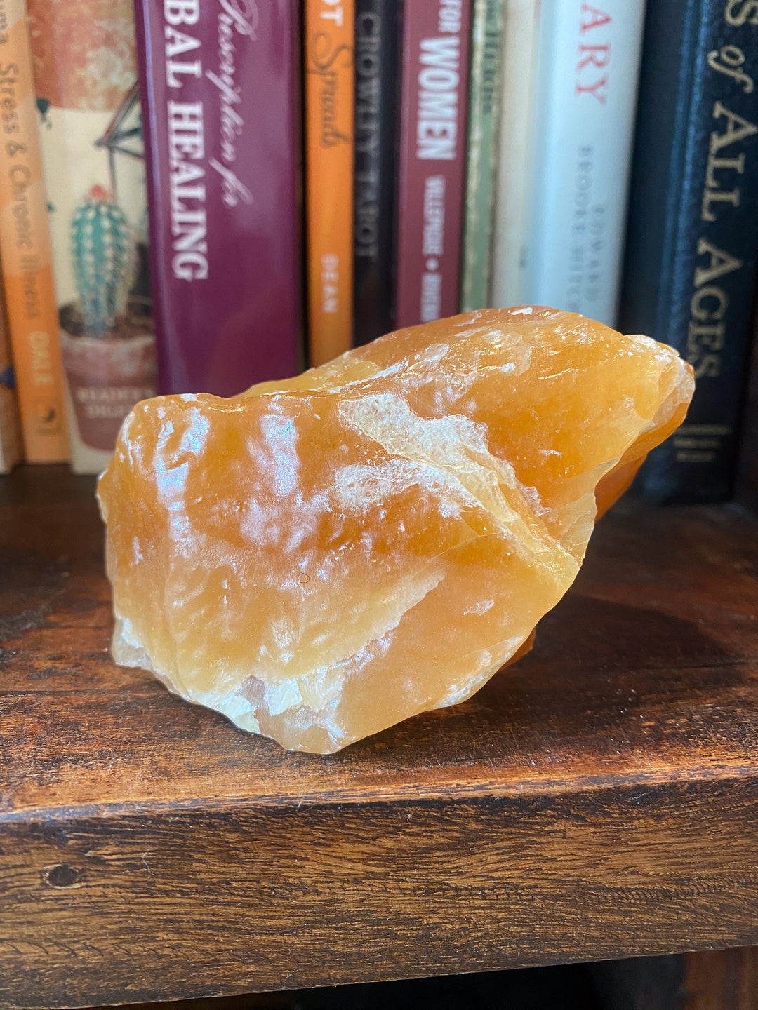 Gummy Orange Calcite Chunk - Get Exact Piece